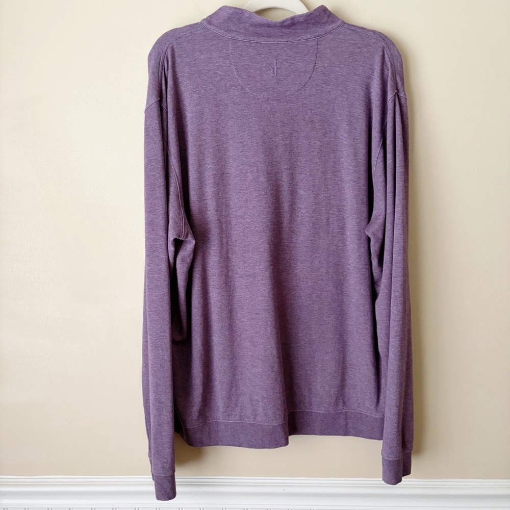 Johnnie-O | Men’s Sully Quarter Zip Pullover Sweatshirt Golf Purple XL - Picture 3 of 7